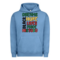 Pigment Pebble Blue dreams hope lives pride Urban Hoodie - MaliasSmallBusiness