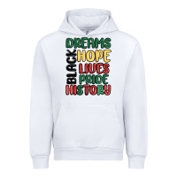 White dreams hope lives pride Urban Hoodie - MaliasSmallBusiness