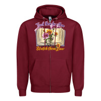 Burgundy watch them grow Zipper Hoodie - texasbilliewilder