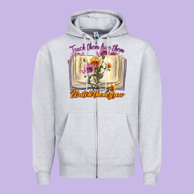 Zipper Hoodie watch them grow