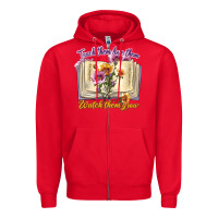 Red watch them grow Zipper Hoodie - texasbilliewilder