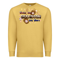 Antique Gold that's my grandson out there baseball Premium Sweatshirt - JahusDesignShop