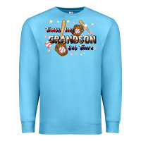 Ocean Blue that's my grandson out there baseball Premium Sweatshirt - JahusDesignShop