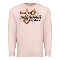 Pale Pink that's my grandson out there baseball Premium Sweatshirt - JahusDesignShop
