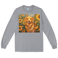 Heather Grey golden retriever Long Sleeve Tee - Unal Design