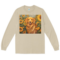 Mushroom golden retriever Long Sleeve Tee - Unal Design
