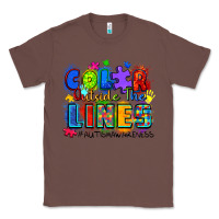 Chestnut color outside the lines autism awareness Classic Tee - Zillion Design Studio