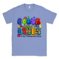 Colony Blue color outside the lines autism awareness Classic Tee - Zillion Design Studio