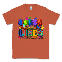 Copper color outside the lines autism awareness Classic Tee - Zillion Design Studio