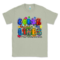 Matcha color outside the lines autism awareness Classic Tee - Zillion Design Studio
