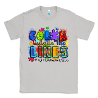 Moon Dust color outside the lines autism awareness Classic Tee - Zillion Design Studio