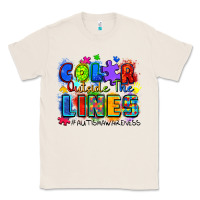 Natural color outside the lines autism awareness Classic Tee - Zillion Design Studio
