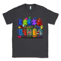 Smoke color outside the lines autism awareness Classic Tee - Zillion Design Studio