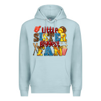 Blue Mist little sister biggest fan softball Premium Hoodie - AdoDesignShop