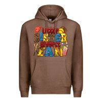 Chestnut little sister biggest fan softball Premium Hoodie - AdoDesignShop