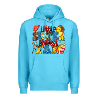 Ocean Blue little sister biggest fan softball Premium Hoodie - AdoDesignShop