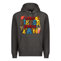 Smoke little sister biggest fan softball Premium Hoodie - AdoDesignShop