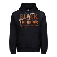 Black black educator by popular demand Urban Hoodie - MaliasSmallBusiness