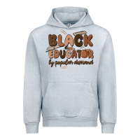 Heather Grey black educator by popular demand Urban Hoodie - MaliasSmallBusiness
