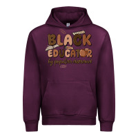 Mauve Wine black educator by popular demand Urban Hoodie - MaliasSmallBusiness