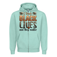 Seafoam i teach black lives and they matter Zipper Hoodie - Zillion Design Studio