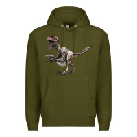 Army Green Deinonychus Premium Hoodie - LillyAllenDesigns