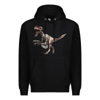 Black Deinonychus Premium Hoodie - LillyAllenDesigns