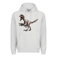 Dove Grey Deinonychus Premium Hoodie - LillyAllenDesigns