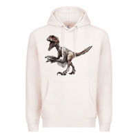 Pale Pink Deinonychus Premium Hoodie - LillyAllenDesigns