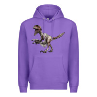 Purple Deinonychus Premium Hoodie - LillyAllenDesigns