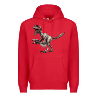 Red Deinonychus Premium Hoodie - LillyAllenDesigns