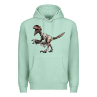 Seafoam Deinonychus Premium Hoodie - LillyAllenDesigns