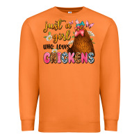 Carrot just a girl who loves chickens Premium Sweatshirt - JahusDesignShop