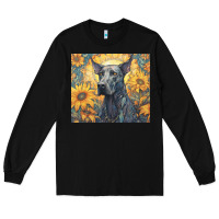 Black great dane Long Sleeve Tee - Unal Design