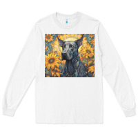 White great dane Long Sleeve Tee - Unal Design