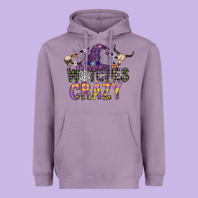 Witches Be Crazy Heavyweight Hoodie Designed By Cowhidedigitalart