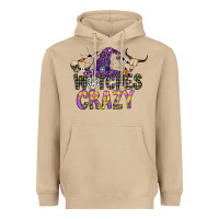 Mushroom Witches Be Crazy Heavyweight Hoodie - CowhideDigitalArt