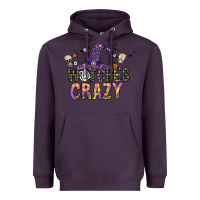 Plum Witches Be Crazy Heavyweight Hoodie - CowhideDigitalArt
