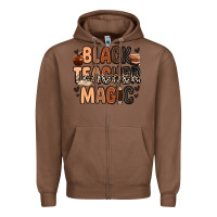 Chestnut black teacher magic Zipper Hoodie - Zillion Design Studio