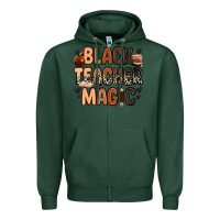 Sports Green black teacher magic Zipper Hoodie - Zillion Design Studio