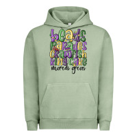 Pigment Oil Green beads parades crawfish king cake mardi gras Urban Hoodie - MaliasSmallBusiness