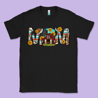 Classic Tee barn mom western mother s day