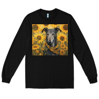 Black greyhound Long Sleeve Tee - Unal Design