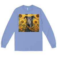 Colony Blue greyhound Long Sleeve Tee - Unal Design