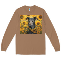 Toasted Coconut greyhound Long Sleeve Tee - Unal Design
