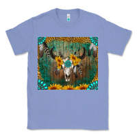 Colony Blue boho bullskull Classic Tee - RanaPortraitStore