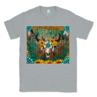 Heather Grey boho bullskull Classic Tee - RanaPortraitStore