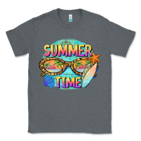 Charcoal Heather summer time sunset glasses Classic Tee - BarkalooDesign