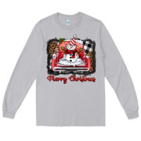 Moon Dust merry christmas truck snowman Long Sleeve Tee - BarkalooDesign