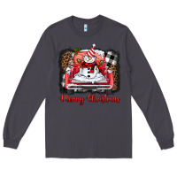 Smoke merry christmas truck snowman Long Sleeve Tee - BarkalooDesign